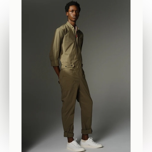 Risen Division Other - RD Risen Division In Jumpsuits we Trust Wilde Olive green seersucker jumpsuit S